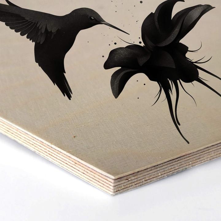 Actual product image Trenddeko Chorum - Hummingbird (75 x 65 cm)