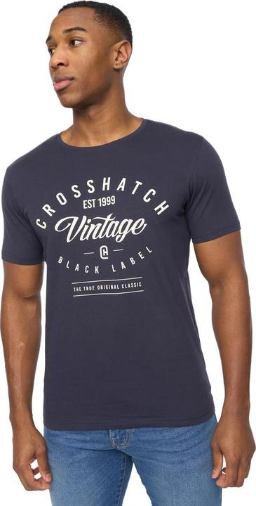 Actual product image Crosshatch Mens Collegetheme Assorted Designs T-Shirt (Pack of 5) (M)