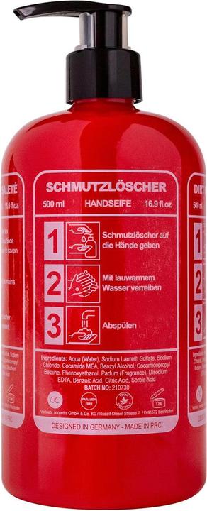 Image du produit Accentra Savon à main Lingettes anti-poussière en bouteille, 500ml, parfum : Musk, couleur : rouge/blanc (Savon liquide, 500 ml)