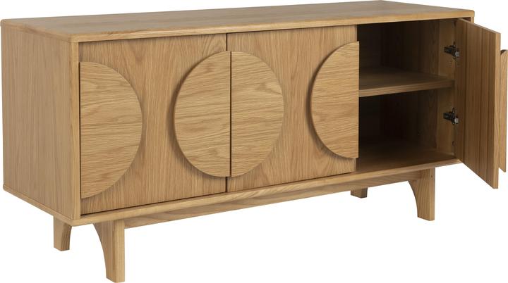 Zuiver Sideboard Groove 3 Doors Natural Oak (120 x 40 x 58 cm)