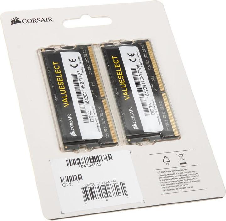 Immagine prodotto Corsair selezionare il valore (2 x 8GB, 2133 MHz, DDR4-RAM, SO-DIMM)
