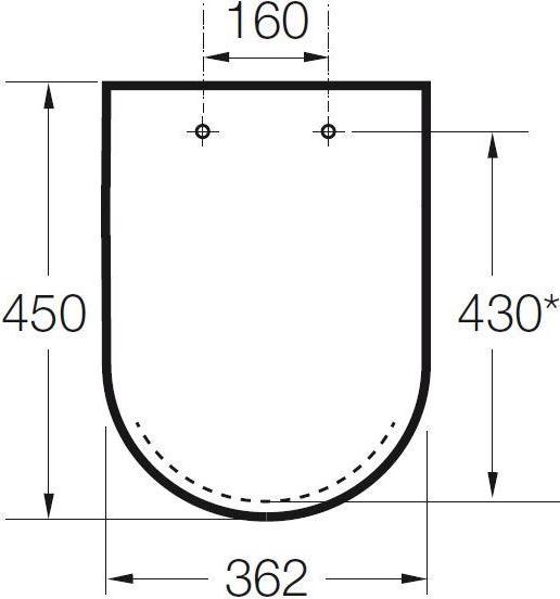 Actual product image ROCA Deska sedesowa Meridian (A8012A200B)