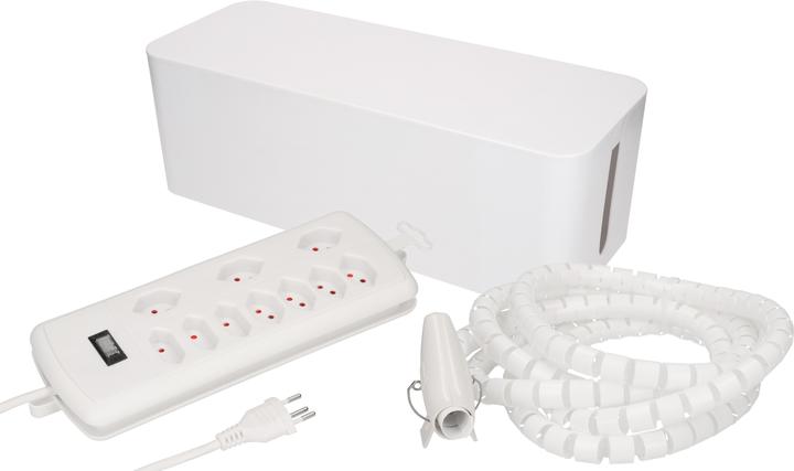 Actual product image Max Hauri Cable Home cable management set: large box + power station + spiral hose