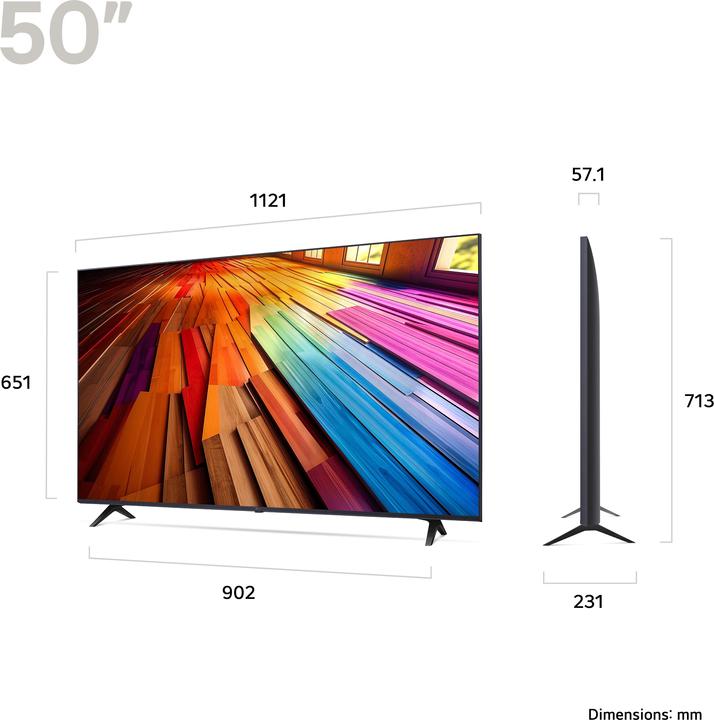 Actual product image LG 50UT80006LA.AEK (50", UT80, LED, 4K, 2024)