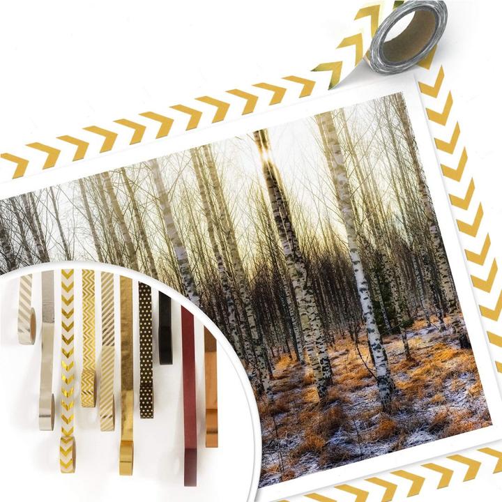 Immagine prodotto Trenddeko Il sole nella foresta di betulle (40 x 30 cm)