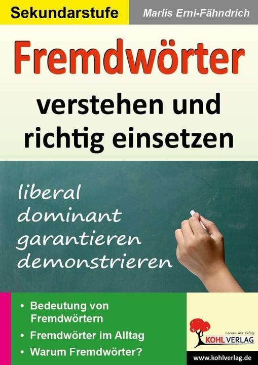 Actual product image Fremdwörter verstehen und richtig einsetzen (German, Marlis Erni-Fähndrich, 2010)