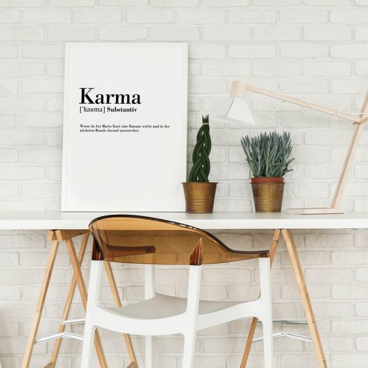 Produktbild Trenddeko Grammatik Karma (80 x 100 cm)