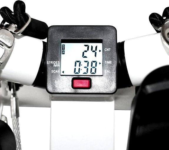 Actual product image HMS Diagonal stepper with cable white and green S3033