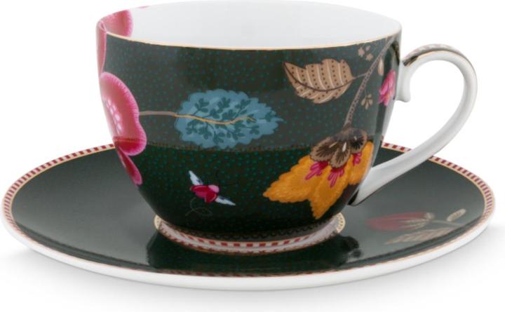 Immagine prodotto PIP Studio Set colazione Fantasy Green con tazza e piattino 12 pezzi (280 ml, 1 x)