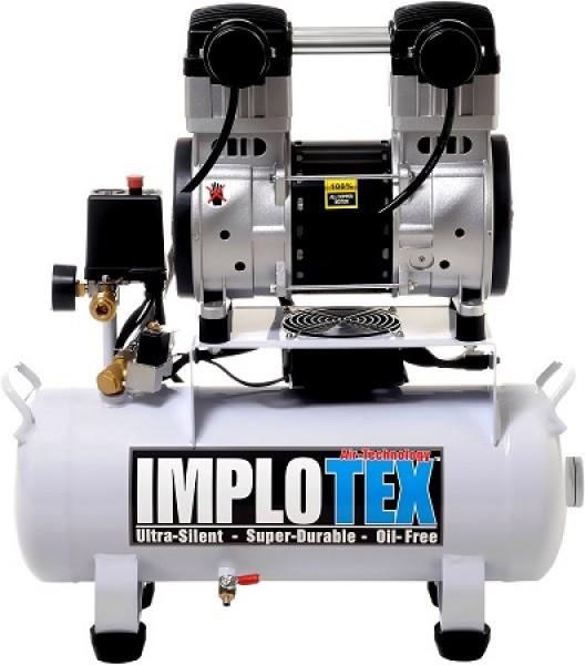 Actual product image Implotex - Flüsterkompressor 1500W, 2PS, 18L - Silent Druckluftkompressor, 60dB leise, ölfrei inkl. (8 bar, 18 l)