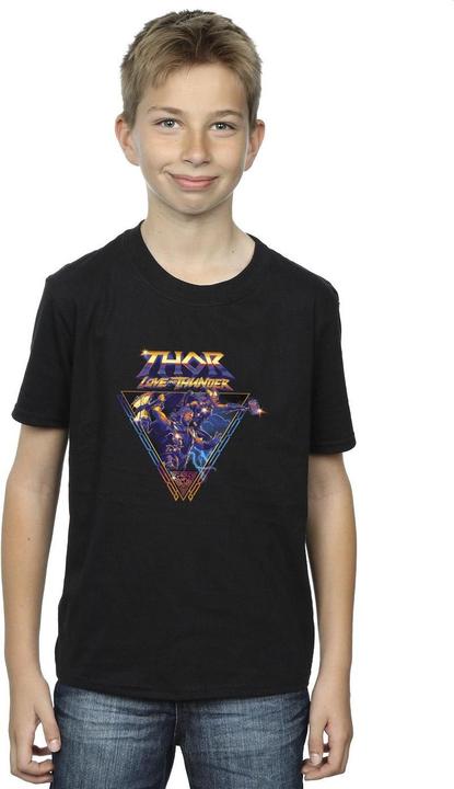 Actual product image Boys Thor Love And Thunder Logo Triangle T-Shirt (116)