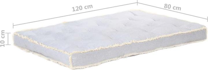 Actual product image VidaXL Bolton (120 x 80 x 10 cm)