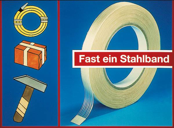Produktbild Filament Klebeband glasfaserverstärkt, synthetischer Kautschuk, 50 m x 15 mm