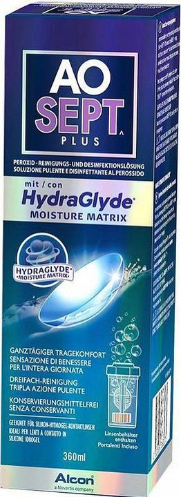 AOSept HydraGlyde, Peroxid Reinigungs- und Desinfektionslösung, 360 ml (Peroxid-System, 360 ml)