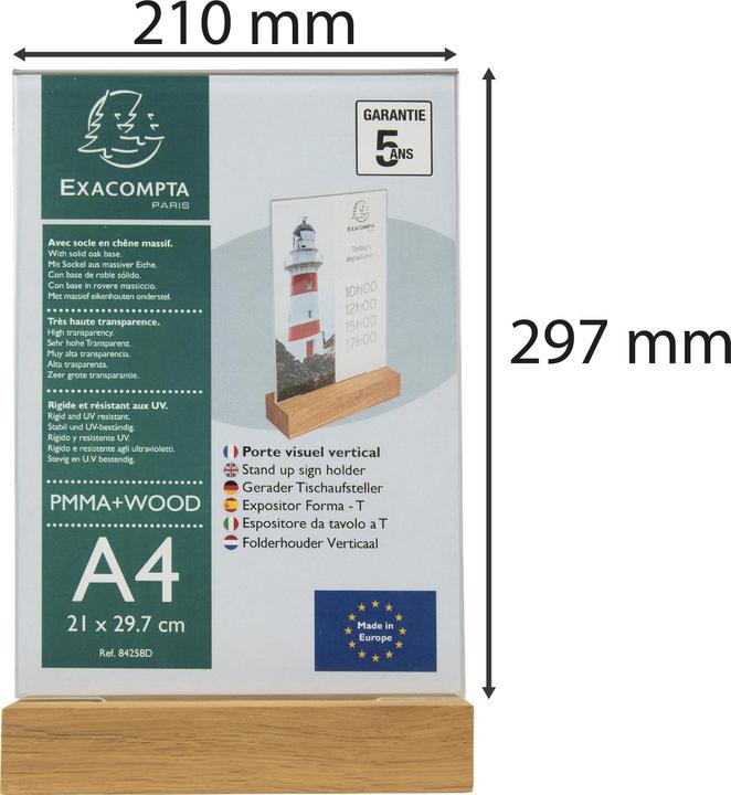 Produktbild Exacompta Schilderhalter (A4)