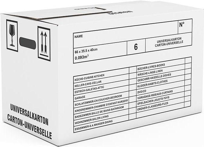 Antalis Umzugsbox (10er Box) (66 x 36 x 40 cm, 95 l)