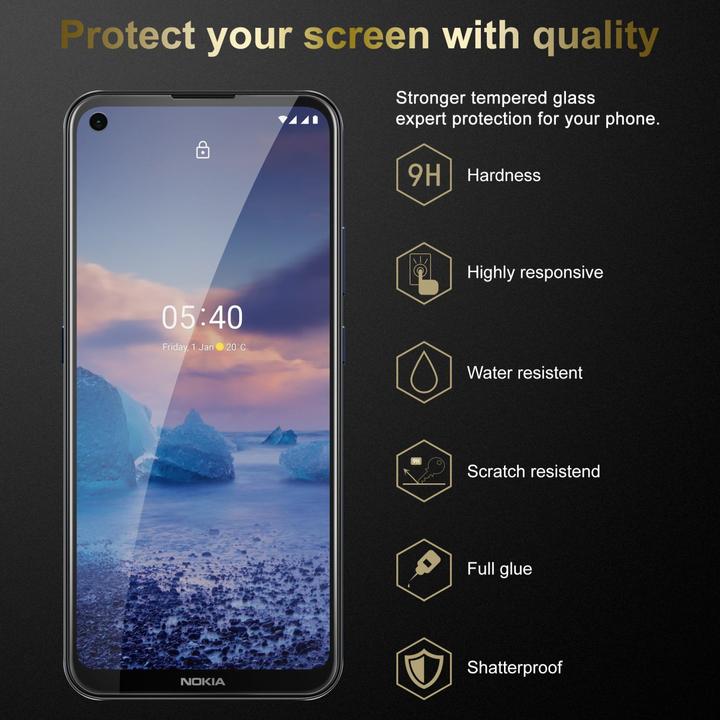 Produktbild Cadorabo Displayschutzglas (3 Stück, Nokia 5.4)