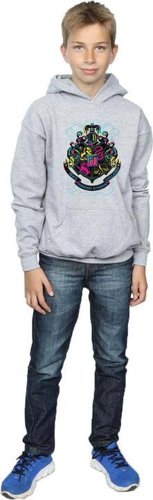 Actual product image Boys Neon Hogwarts Crest Hoodie (128)