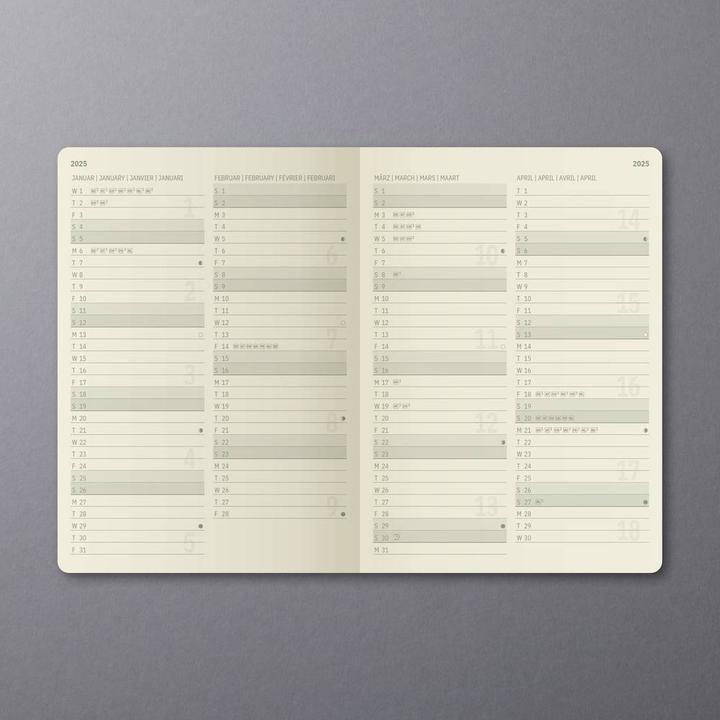 Actual product image Sigel Daily calendar 2025 C2510 1T/1S black 21.3x14.8cm (German)
