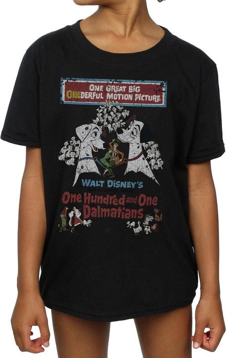 Immagine prodotto Disney 101 Dalmatians Retro Poster Maglietta Ragazze (140, 146)