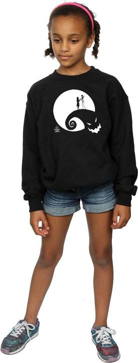 Actual product image Disney Girls Nightmare Before Christmas Moon Oogie Boogie Sweatshirt (152, 158)