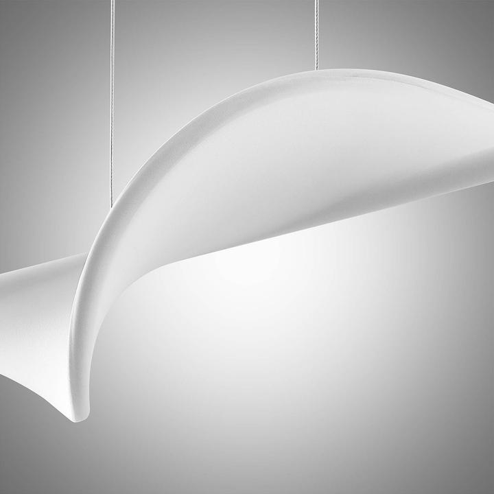 Actual product image Lucande Edano pendant light White/Chrome (1360 lm)