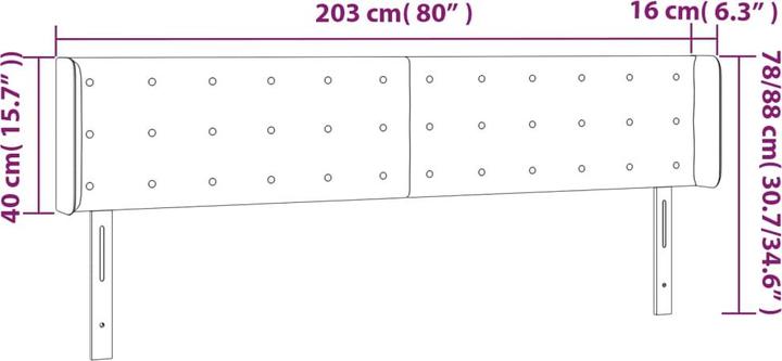 Produktbild VidaXL Gianna (203 x 16 x 88 cm)