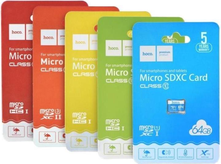 Produktbild Hoco Speicherkarten Speicherkarte microSD 64GB Klasse 10 (64 GB, microSD, U1, UHS-I)