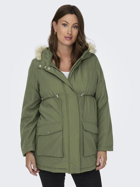 Produktbild Only Maternity Kapuze mit abnehmbarem Kunstfell-Rand Maternity Parka Langer Parka (XS)
