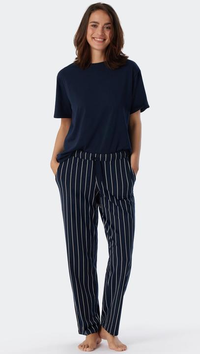 Actual product image Schiesser Mix & Relax Organic Cotton Pyjama Trousers Long (42)
