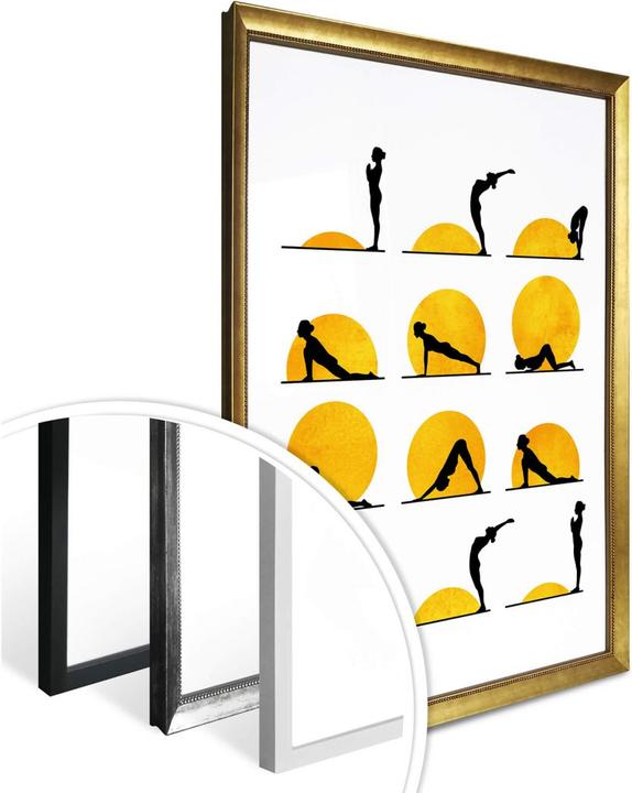 Produktbild Trenddeko Yoga Der Sonnengruss (60 x 80 cm)