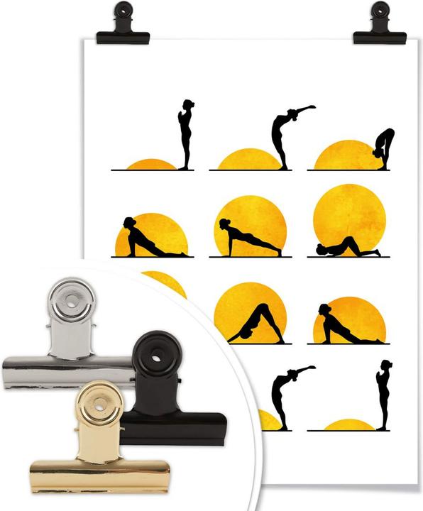 Produktbild Trenddeko Yoga Der Sonnengruss (60 x 80 cm)