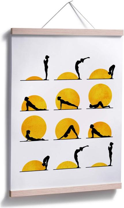 Produktbild Trenddeko Yoga Der Sonnengruss (60 x 80 cm)