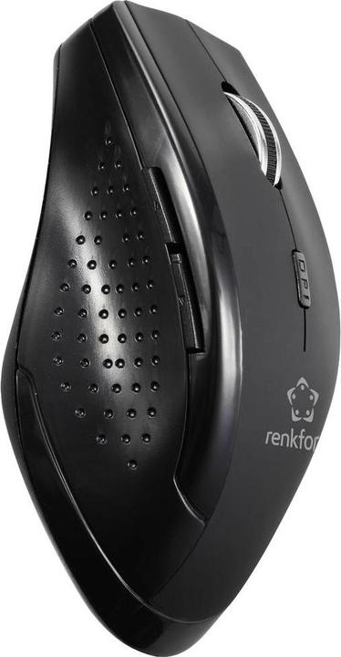Actual product image Renkforce RF-WM-210 Mouse Wireless Optical Black 6 buttons 1600 dpi Ergonomic