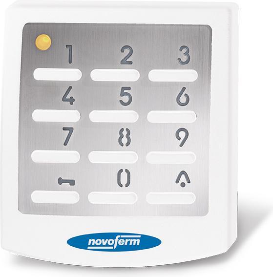 Novoferm 80800409 Drucktaster / Funktaster Signal 218 | Taster UV-Beständig für 10 Codes mit beleuc