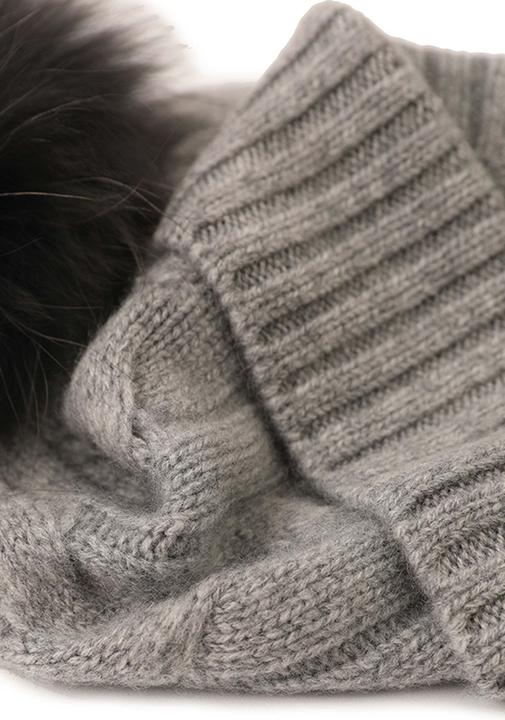 Actual product image Bellemere Beanie Soft Cable Knit Cashmere