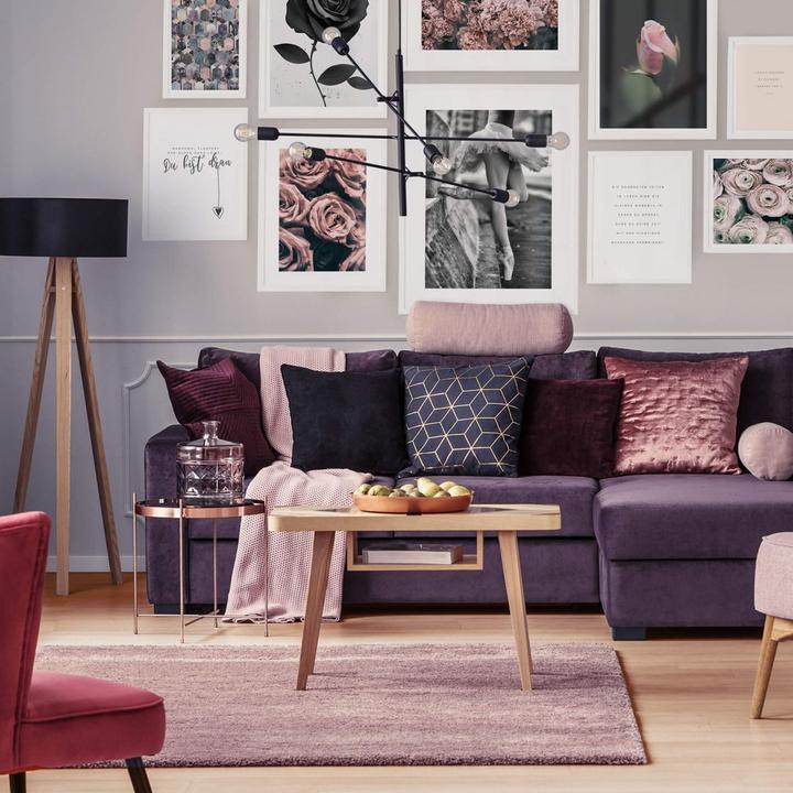 Produktbild Trenddeko Rosa Rosen im Vintagestil (80 x 60 cm)