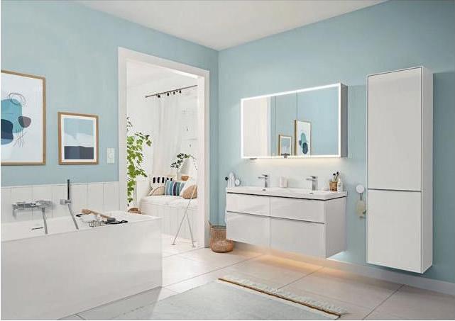 Actual product image Villeroy & Boch V&B cabinet double washbasin SUBWAY 3.0 1300x470mm w ÜL with HL we C+ (470 mm, 1300 mm)