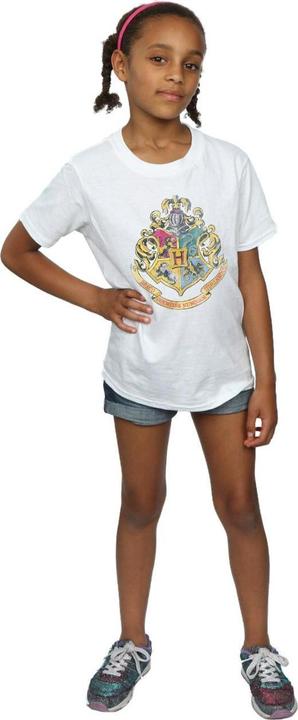 Actual product image Girls Hogwarts Crest Cotton T-Shirt (140, 146)