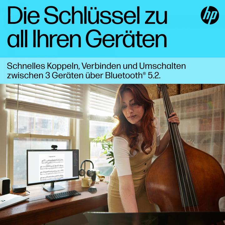 Productafbeelding HP 355 Compact Bluetooth-toetsenbord voor meerdere apparaten (NL, Draadloze)