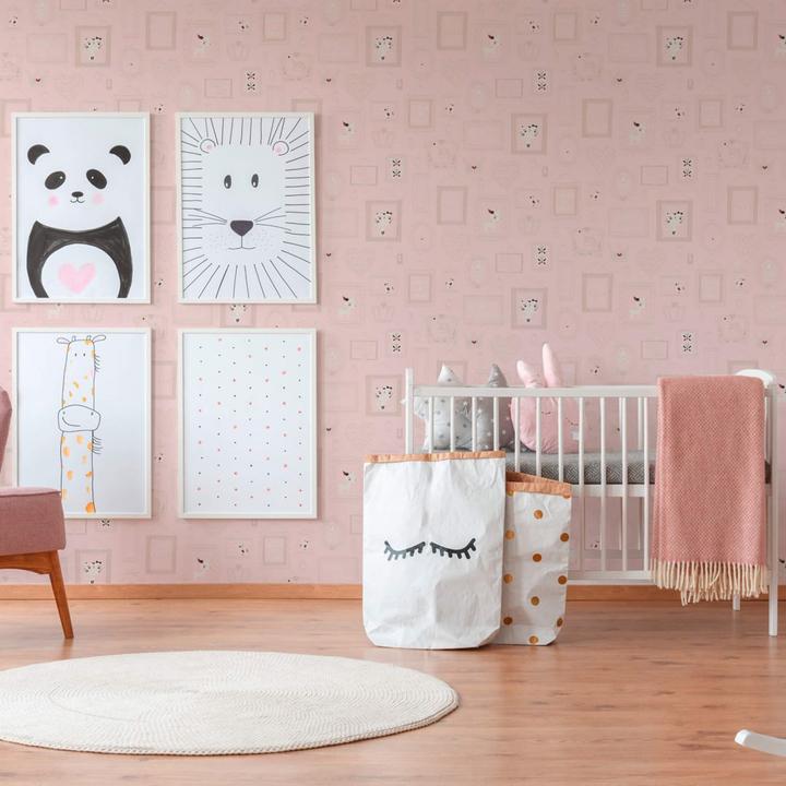 Produktbild A.S. Création mit Glitter Boys & Girls 6 mit Bilderrahmen (53 x 1005 cm)