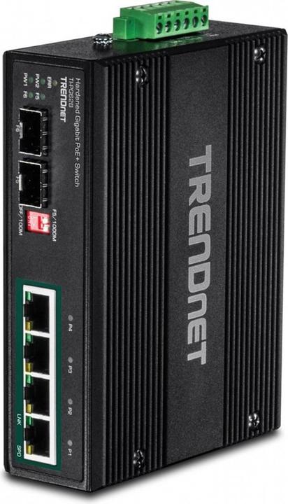 Image du produit Trendnet Commutateur industriel 4 ports Gbit Unman. L2 PoE (6 Ports)