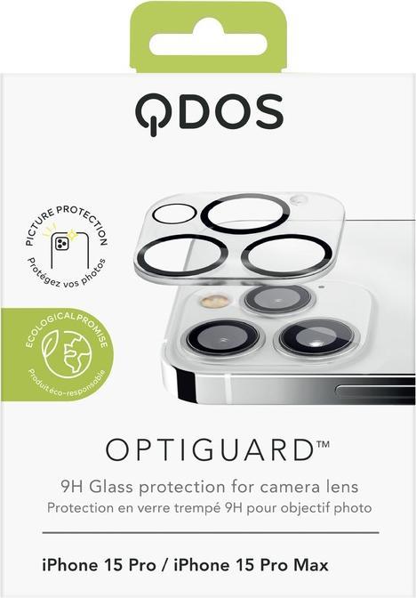 Image du produit QDOS Optiguard Camera Lens Protector (1 pièce(s), Apple iPhone 15 Pro, Apple iPhone 15 Pro Max)
