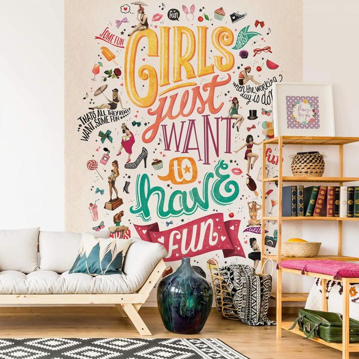 Produktbild Trenddeko Tohmé - Girls just wanna have fun (192 x 260 cm)