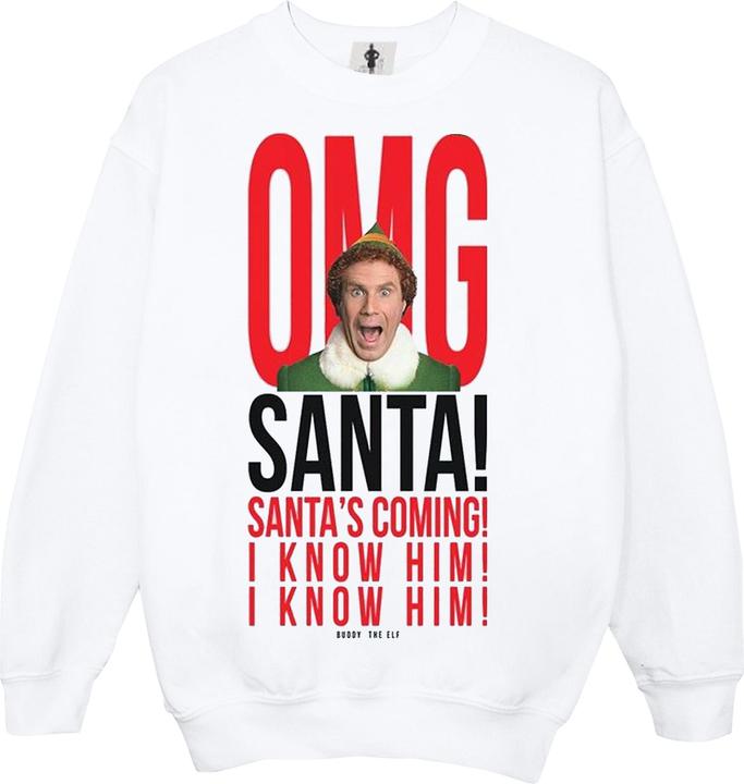 Immagine prodotto Elf OMG Santa I Know Him Felpa Donna (XL)