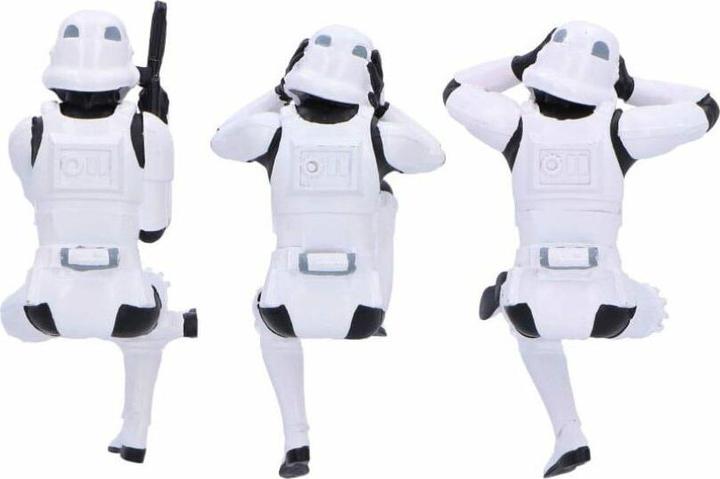 Actual product image Nemesis Now Stormtrooper figurines Three Wise Sitting Stormtroopers 11 cm
