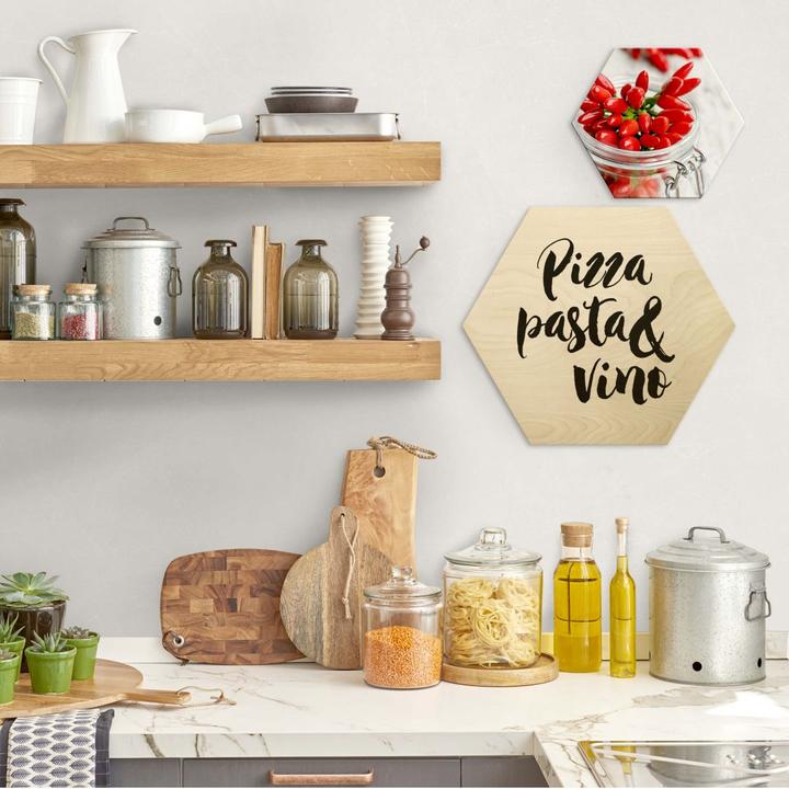 Image du produit Trenddeko Pizza Pasta Vino (55 x 47 cm)