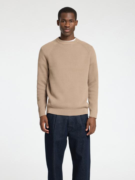 Actual product image Selected Homme 100% cotton jumper with round neckline (S)
