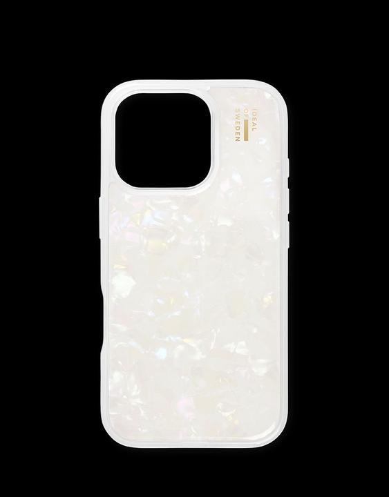 Productafbeelding iDeal Of Sweden iPhone 16 Pro Gepareld Hoesje - Wit (Apple iPhone 16 Pro)