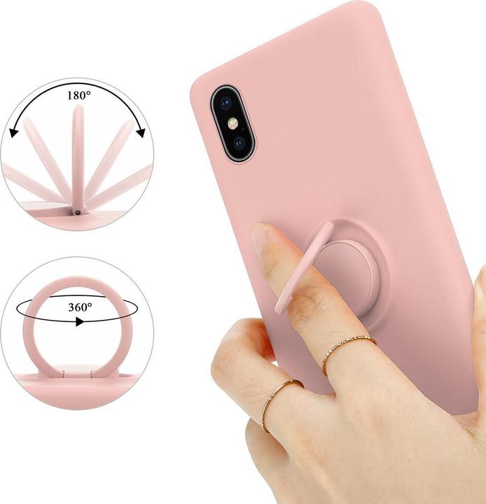 Produktbild Cadorabo TPU Liquid Ring Silicone Case Hülle (Apple iPhone X)